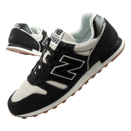 New Balance 373 buty sportowe męskie sneakersy modne czarne skórzane