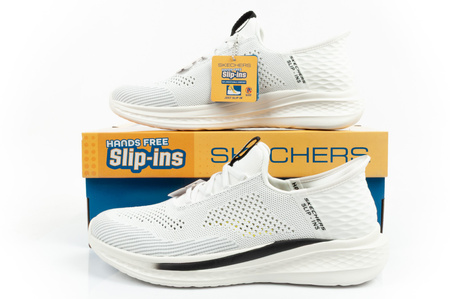  Skechers Slade Quinto buty męskie sportowe wsuwane białe SLIP-INS