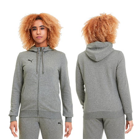 Bluza z kapturem rozpinana damska Puma TeamGoal 23 Casuals [657083 33]