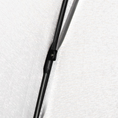 Perletti parasol długi XXL 132 cm biały wiatroodporny manualny