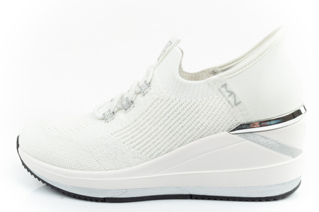 Buty damskie sportowe na koturnie Skechers The Triple-Dallis [177721/WHT]