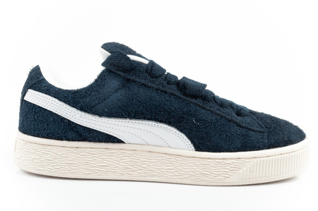 Puma Suede XL Hairy buty męskie sneakersy skóra modne granatowe