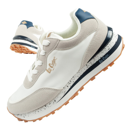 Lee Cooper Memory Foam buty sneakersy sportowe damskie białe wygodne