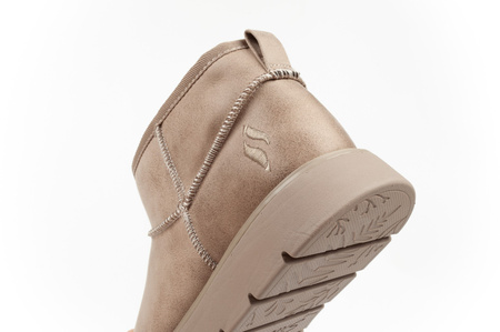 Buty damskie śniegowce Skechers [169018/TPE] ocieplane