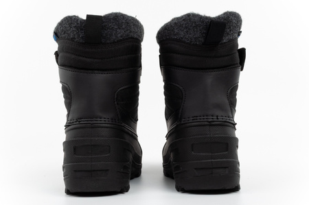 Lee Cooper buty zimowe dziecięce śniegowce czarne ocieplane na rzep