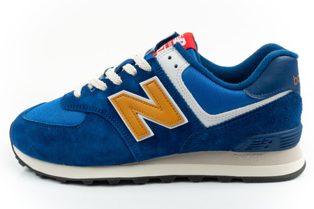 New Balance 574 buty sportowe męskie sneakersy modne skórzane niebieskie