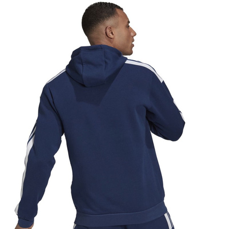 Adidas bluza sportowa kangurka z kapturem męska granatowa modna logo