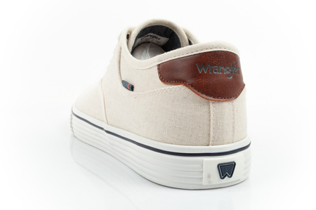 Wrangler buty męskie sportowe Calypso Derby trampki ecru modne wygodne