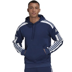 Adidas bluza sportowa kangurka z kapturem męska granatowa modna logo