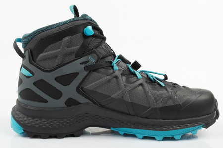 Aku Rocket Gore-tex buty trekkingowe damskie turystyczne za kostkę szare niebieskie