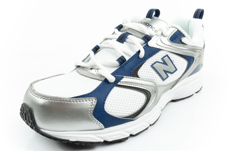 New Balance 408 buty sportowe męskie sneakersy modne wygodne białe srebrne