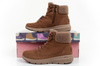 Buty zimowe damskie sportowe Skechers Glacial Ultra-Woodlands [16677/BRN]