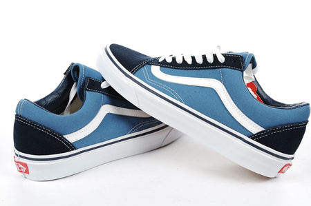 Vans Old Skool buty sportowe męskie trampki skóra modne niebieskie
