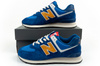 New Balance 574 buty sportowe męskie sneakersy modne skórzane niebieskie