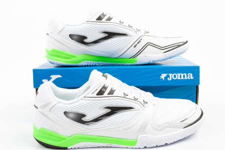 Joma buty męskie sportowe Dribling 2602 halowe obuwie piłkarskie białe