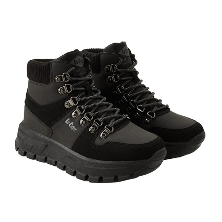 Lee Cooper buty zimowe sportowe damskie czarne botki ocieplane